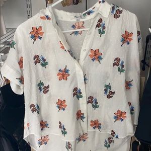 madewell floral button down